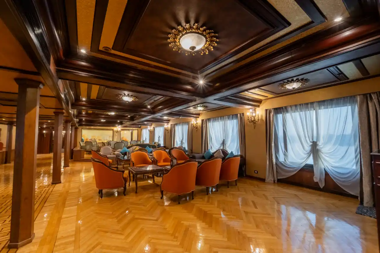 Lounge aboard the City and Sea Adonis Nile Cruise Nile cruise